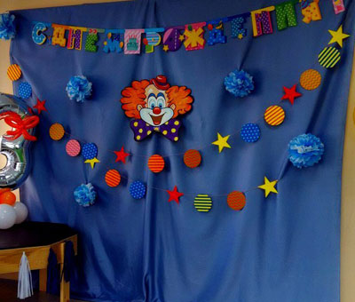 Клоунский день рождения в клубе Шелковые детки