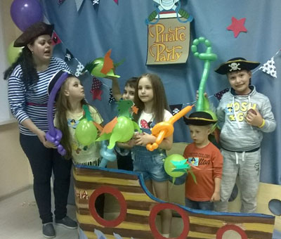Пиратский день Рождения в клубе Шелковые детки