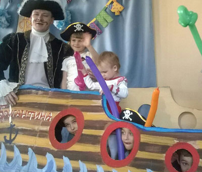 Пиратский квест в детском клубе Шелковые детки
